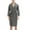 Grey, variant on Men's Spa Robes Summer Sleepwear Soft Waffle Bath Robe Long Sleeve Bathrobe Knee Length V Neck Sleeping Blue Large