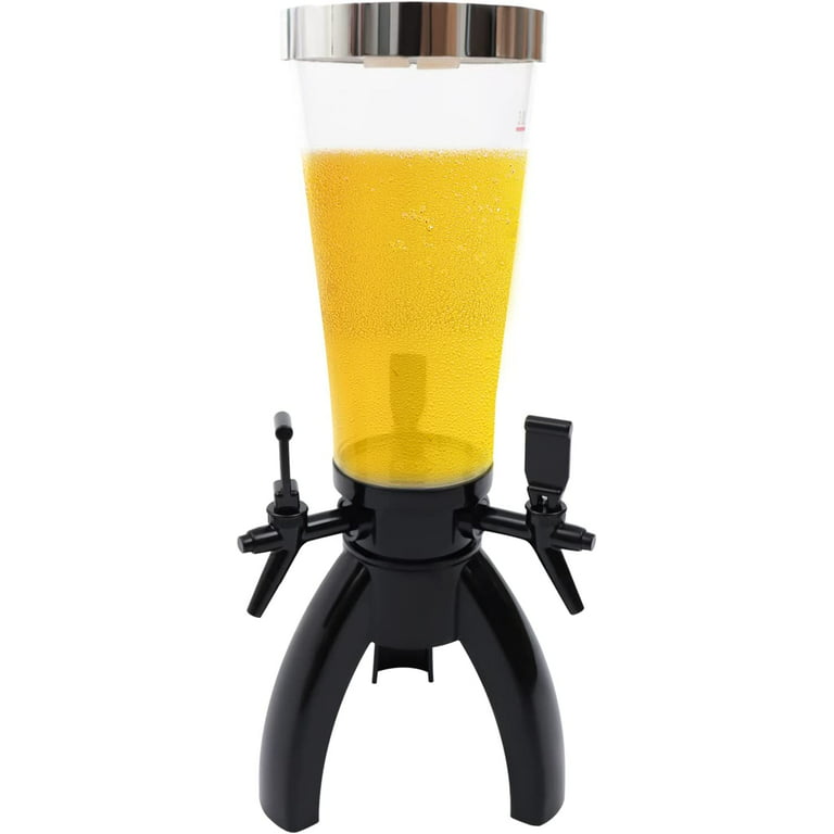 Beer Tower Dispenser – 3L Clear Beverage Tower Dispenser with Removable Ice  Tube & Easy Integrated Tap, for Bar, Restaurant, KTV, Barbecue Restaurant