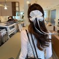 thumbnail image 5 of ‌Large Bow Hair Scrunchie - Plaid Ballet Style Ponytail Holder for Women(2pcs), 5 of 10