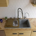 thumbnail image 3 of ALFI brand AB3520DI-T Titanium 35" Drop-In Single Bowl Granite Composite Kitchen Sink, 3 of 5
