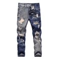thumbnail image 2 of RUTAYY Toddler Boys Fit Ripped Distressed Fashion Kids Denim Jeans Trousers Comfort Pants, 2 of 4
