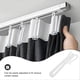 thumbnail image 3 of 50 ganchos ajustables para cortinas plisadas, de plástico, para rieles., 3 of 7