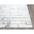 thumbnail image 4 of Abani Luna Collection Art Deco 4' x 6' Silver Modern Area Rug, 4 of 5