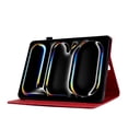 thumbnail image 6 of GSFY Case for 2024 iPad Pro 11 Inch 5th Generation(M4), Smart Premium PU Leather Wallet Stand Protective Shell with Auto Sleep Wake Feature for iPad Pro 11 5th Gen, Red LX, 6 of 8