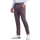 thumbnail image 4 of Pantalones de vestir de cuadros clásicos para hombres Inspire Chic, de cintura media, color rosa oscuro, talla 30, 4 of 4