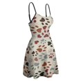 thumbnail image 4 of A Collection of Footprints And A Dog Paw Print Summer Dresses For Women A-line Dress Sleeveless Dress, 4 of 6