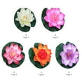 thumbnail image 3 of Labymos Flores de loto flotantes artificiales de, 3 of 7