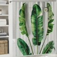 thumbnail image 6 of Orinice Funny shower curtain tropical banana leaves watercolor bathroom set, 60x72, 6 of 7