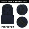 thumbnail image 3 of REGALWOVEN Spandex Stretchy Swivel Computer Chair Cover, Large, Navy Blue, 3 of 7