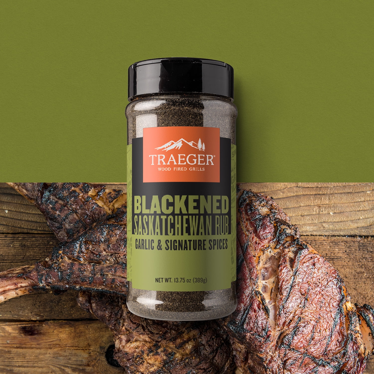 Traeger Pellet Grills Blackened Saskatchewan Rub, Mixed Spices and Seasonings, 13.75 oz