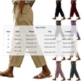 thumbnail image 3 of Levmjia Women's Casual Pants High Waisted with Pockets Drawstring Waist Scallop Hem Loose Fit Wide Leg Lounge Pants Solid Color for Summer Daily, 3 of 6