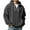 1619Grey463, variant on VNKIDY Men Texture Zip Up Hooded Sweatshirt Full Zip Pullover With Front Pockets Casual Outdoor Activities Comfortable Lightweight Athletic Jacket Male Long Sleeve Solid Color Winter Streetwear Cozy