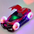 thumbnail image 4 of Childrens electric universal fourwheel rotating flying car with door opening deformation light and music toy, 4 of 5