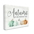 thumbnail image 3 of Stupell Industries Autumn's My Favorite Color Phrase Green Orange Pumpkins, 20 x 16, Design by Lettered and Lined, 3 of 7