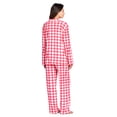 thumbnail image 3 of Casual Nights Women's Long Sleeve Rayon Button Down Pajama Set, 3 of 5