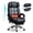 Black, variant on Big And Tall Massage Office Chair PU Leather Executive Desk Chair 500 Lbs Capacity, Reclining, Heated, 8 Vibration Points, Adjustable Footrest And Headrest