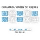 thumbnail image 1 of Papel Picado Religioso Virgen de Juquila | Guirnaldas | Enramado | 5 tiras de 5 metros | diseño religioso azil y blanco con colores vibrantes | decoración de plastico picado, 1 of 6