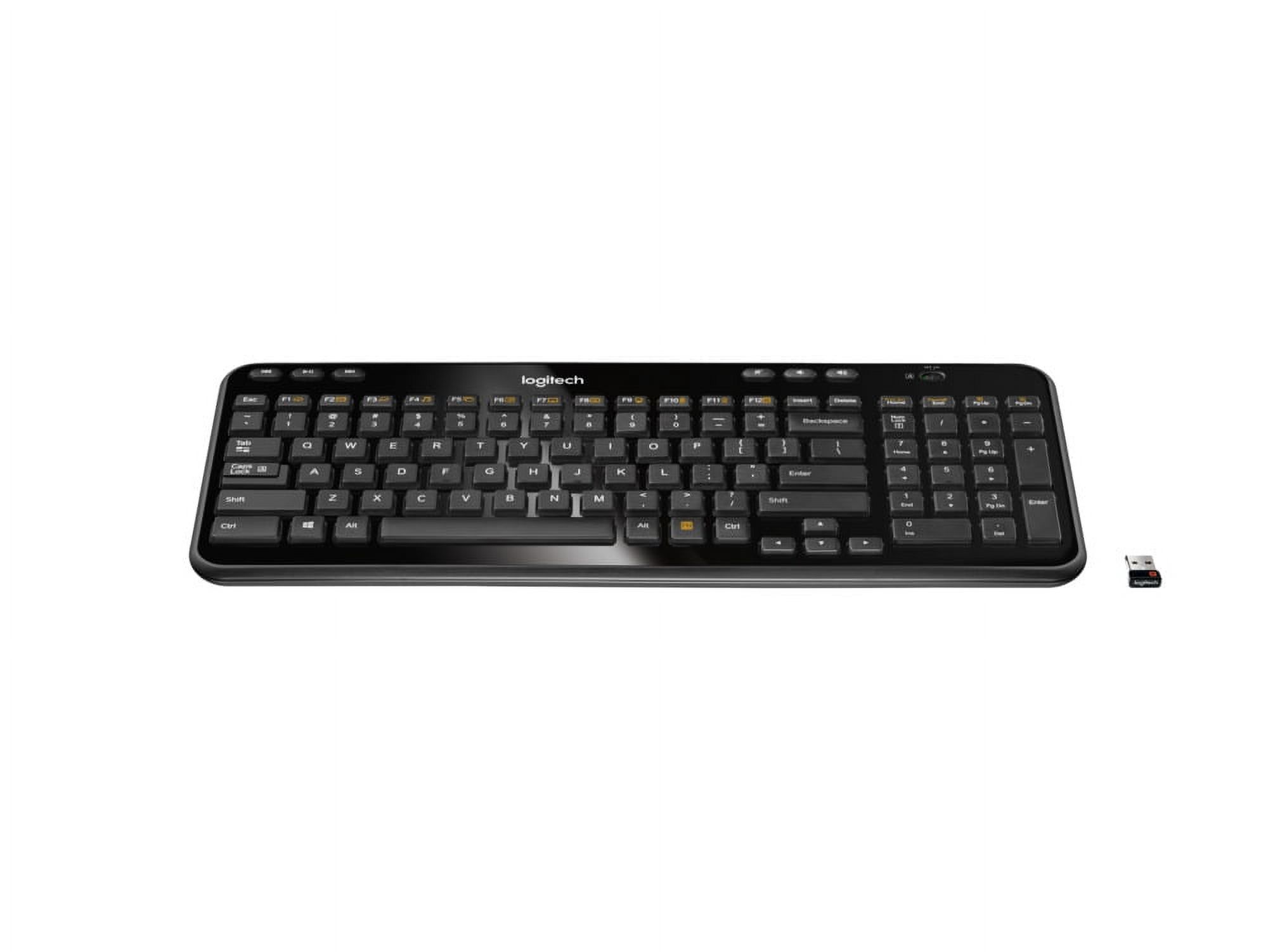 Logitech K360 Wireless Keyboard for Windows, Black - image 5 of 6