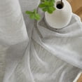 thumbnail image 5 of THD Zoey Faux Linen Textured Semi Sheer Window Rod Pocket Thick Curtains Drapery Panels, 2 Panels, 5 of 8
