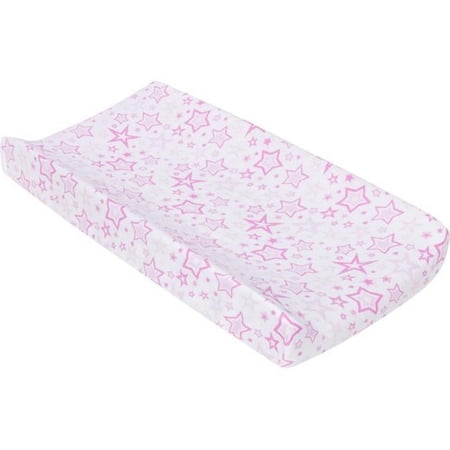 MiracleWare Pink Stars Muslin Changing Pad Cover