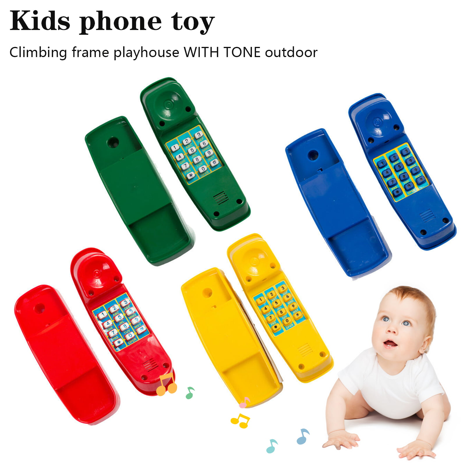 Developing Intelligence Learing Infant Baby Kid Cartoon Musical Phone Toy 