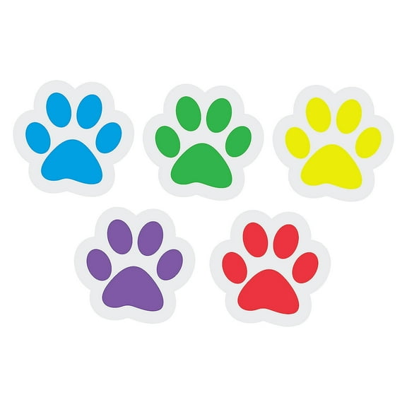 Fun Express Jumbo Paw Print Wall Cutouts Bulk 50 Pc