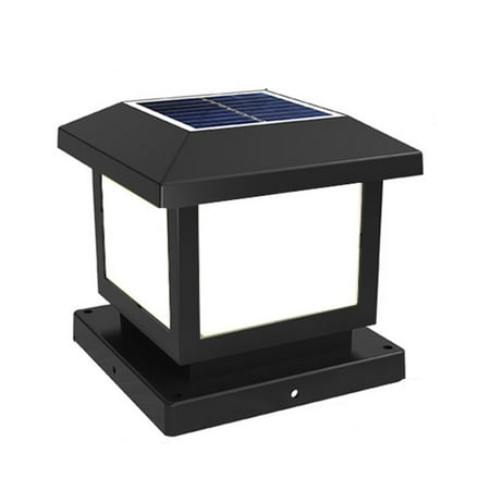 

Vintage LED Waterproof Solar Lamp Modern Creative Bollard Column Light for Garden Courtyard Street A