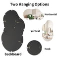thumbnail image 5 of SHYFOY Irregular Decorative Mirror with Metal Frame, Modern Cloud Mirror for Living Room Decor, 5 of 7