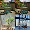 thumbnail image 7 of Purse Vase for Flowers, Glass Bag Vase Handmade Flower Vase with Bubble Fish Bowl Vase Handbag Shape Flower Vase for Wedding Home Living Room Table Floral Arrangement, 7 of 7