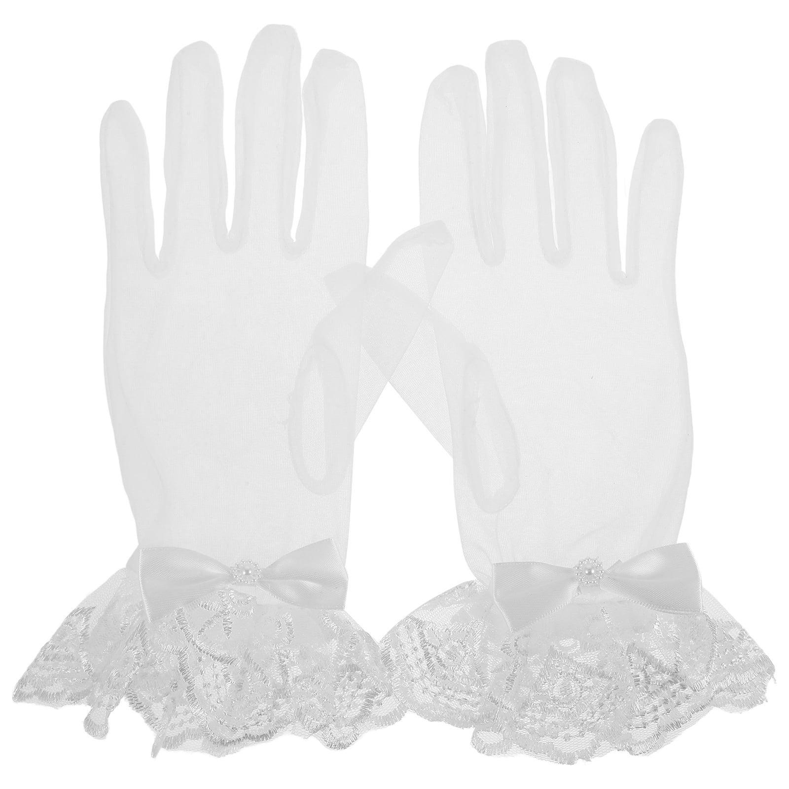 Mitones Mujer Guantes De Encaje De 3 Colores Para Mujer, Guantes Cortos, Guantes De Guantes Piel Mujer