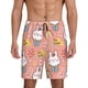 thumbnail image 1 of Balery Rabbit So Cute Pantalones cortos de pijama de punto de algodón para hombre con cinturilla y bolsillos-Large, 1 of 6