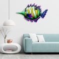 thumbnail image 3 of 2x Decoraciones Pescado Metal Colgante Pared Arte Decoración para Hogar perfecl Decoraciones de pared, 3 of 7