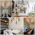 thumbnail image 6 of Classic Spider pendent Lamps, Ajustable DIY Ceiling Spider Light E26, Rustic Chandelier, Industrial Hanging Light Dining Hall Bedroom Hotel Decoration, 8 Arms(Each with 1.3m Wire), 6 of 8