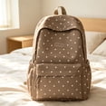 thumbnail image 5 of Women's Casual Nylon Polka Dot Backpack, Fashion Large Everyday Daypack, Coquette Bookpack for Campus Weekend Commute, 5 of 5