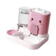 thumbnail image 4 of Dispensador automático de comida para mascotas, comedero, estación de alimentación, práctico dispensador de agua, dispensador de comida para gatos, ca Rosa, 4 of 9