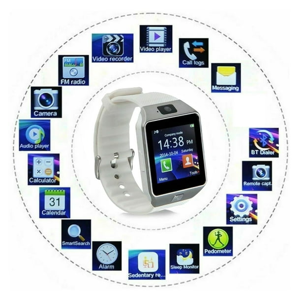 Smartwatch con cámara gadgets one dz09 negro hotsell