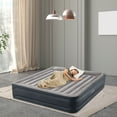 Intex Dura Beam Deluxe Blow Up Air Mattress Bed with Built In Pump