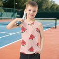 thumbnail image 6 of Watermelon Slices on Pink Background Vest Undershirt Tank Top Sleeveless Quick Dry L, 6 of 7