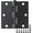 Matte Black, variant on Square Door Hinges Satin Nickel 3.5" x 3.5 Inch Brushed Nickel Door Hinges,3 1/2" Interior Door Hinge Square Corners 3 ½" Silver Iron Residential Hinges for Doors Bedroom Security Hardware 12 Pack