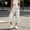 Light Gray, variant on Women's Casual Wide Leg Cropped Capri Pants Loose Wide Leg Low Rise Fold Over Stretch Gaucho Pants for Summer Beach Holiday(Light Gray,S)