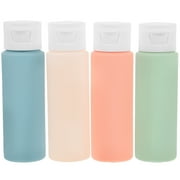 Troglfold lotion bottle 4 Travel Size Shampoo & Lotion Bottles - Refillable & Portable,3.94"X1.18"X1.18"