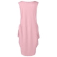 thumbnail image 3 of Leutsin Robe Maxi d'Été pour Femme Sans Manches, Ample, à Imprimé, avec Poches, Col Rond, Décontractée, Mi-Mollet, Grande Taille, 3 of 4