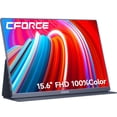 thumbnail image 1 of c-force Portable Monitor, 15.6" Ultra Slim Portable Laptop Monitor FHD 1080P External Display with Dual Speakers Second Screen for Laptop Mac PC Phone Xbox PS4 PS5 Switch, 1 of 4