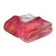 thumbnail image 2 of Wobogo Transparent Red Flower Flannel Blanket Fluorescent Effect in The Dark Four Seasons of Comfortable and Soft Skin Friendly Sheet 70×55in, 2 of 8
