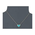 thumbnail image 3 of Collar Kendra Scott Ari Corazón Chapado en Oro de 14k con Turquesa, 3 of 3
