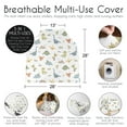 thumbnail image 6 of Sweet Jojo Designs Watercolor Dinosaur Dino Boy Multi Use Baby Car Seat and Nursing Cover, 6 of 6