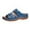 Blue, variant on Women's Sandals Summer Women's Slides Open Toe Casual Footwear for Relaxation and Outdoor Featuring Perforated Design Ideal for Pairing with Jeans Block Heel Comfort Beach Shoes ,9.5