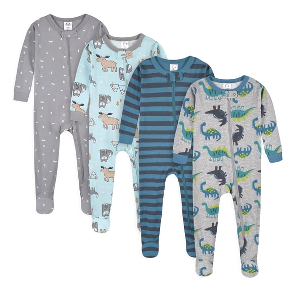 Pijamas y enteritos Gerber para bebé niño, paquete de 4, 18 meses