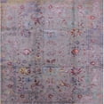 thumbnail image 1 of Ahgly Company Indoor Square Mid-Century Modern Mauve Taupe Purple Oriental Area Rugs, 5' Square, 1 of 6