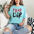 thumbnail image 2 of Inspirational Motivational Quote Fear Is A Liar, Chalky Mint Comfort Colors T-Shirt, Large, 2 of 3